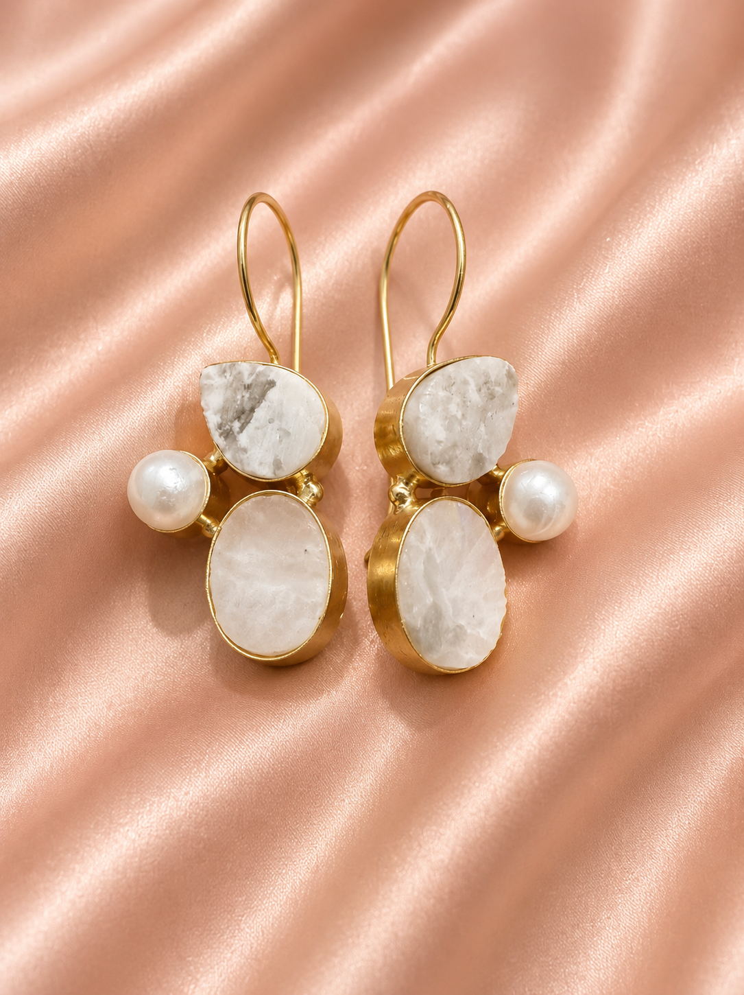 Chand Pearl Cluster Drops — earring with everyday styling