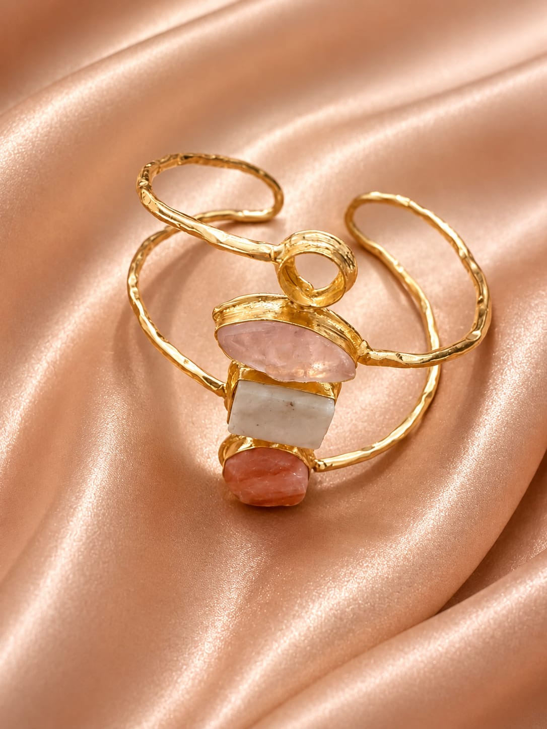 Ira Sculpted Stone Cuff — bangle with contemporary styling