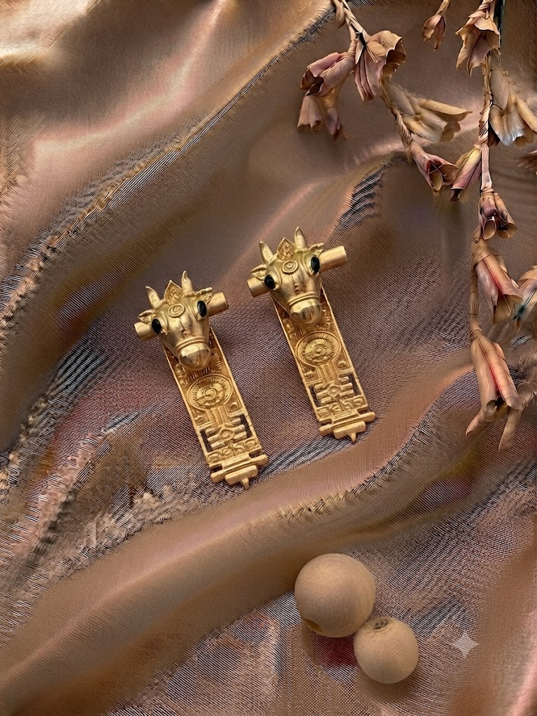 Nandini Heritage Bull Studs — earring with heritage styling