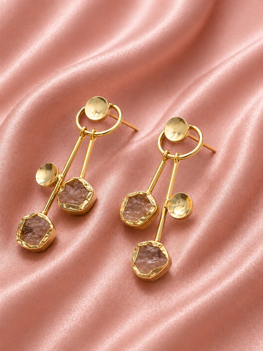 Madhur Triple Drop Earrings — earring with everyday styling