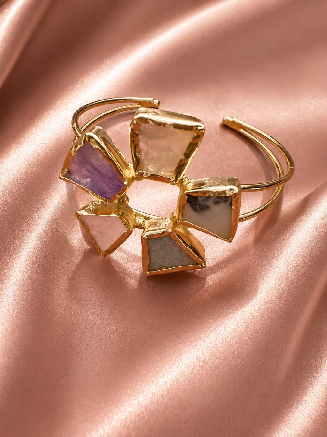 Gul Mosaic Petal Cuff — bangle with statement styling