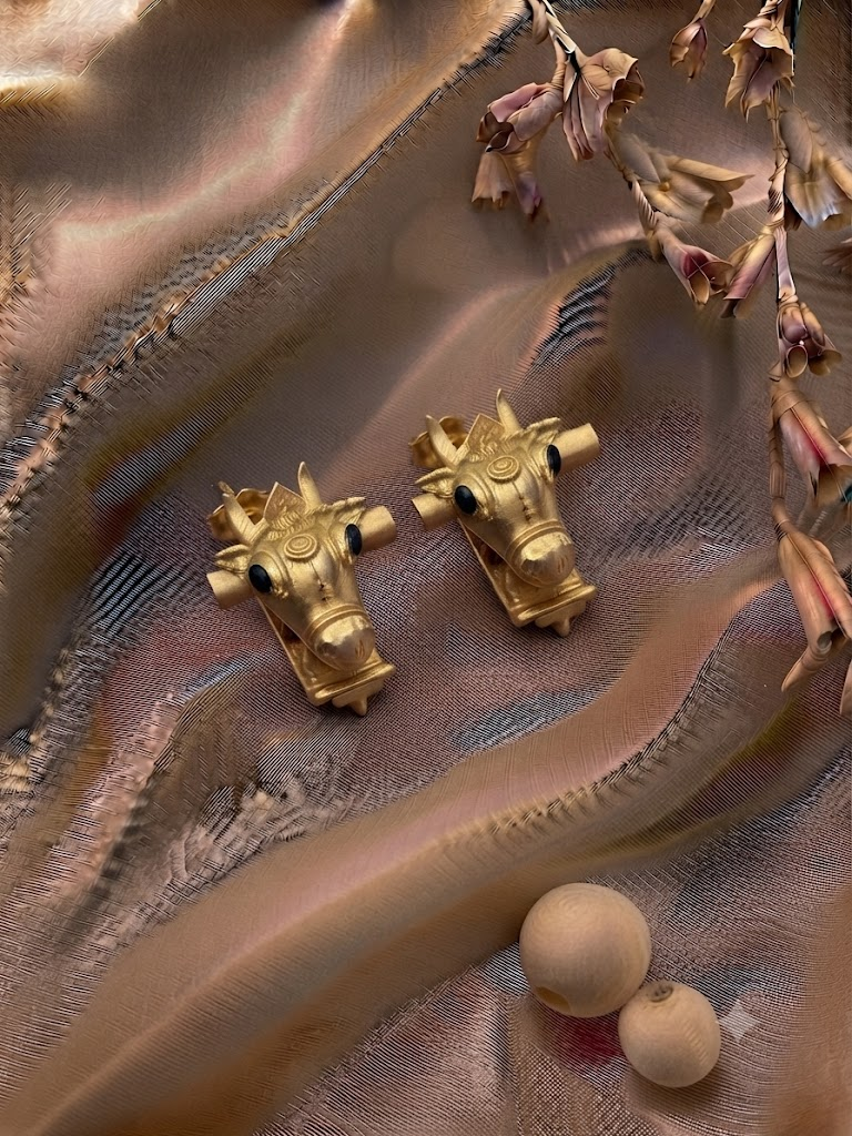 Nandini Heritage Bull Studs — earring with heritage styling